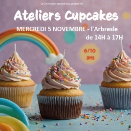 ATELIER CUP CAKE 6 à 10 ANS SAINT ALBAN