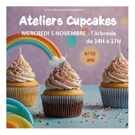 ATELIER CUP CAKE 6 à 10 ANS SAINT ALBAN