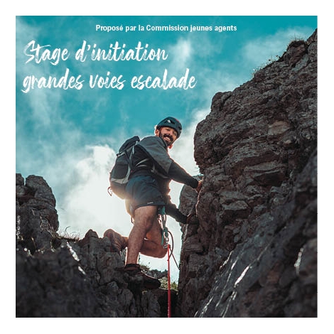 Stage initiation grandes voies d'escalade sur 2 journées - Commission Jeunes Agents