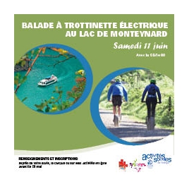 SLV 80 -BALADE A TROTTINETTE ELECTRIQUE AU LAC DE MONTEYNARD